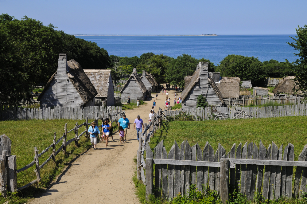 The Plimoth Plantation recreation of the village